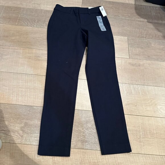 OLD NAVY BLUE WOMENS HIGH RISE PIXIE PANTS SIZE 0 NEW - Picture 1 of 10